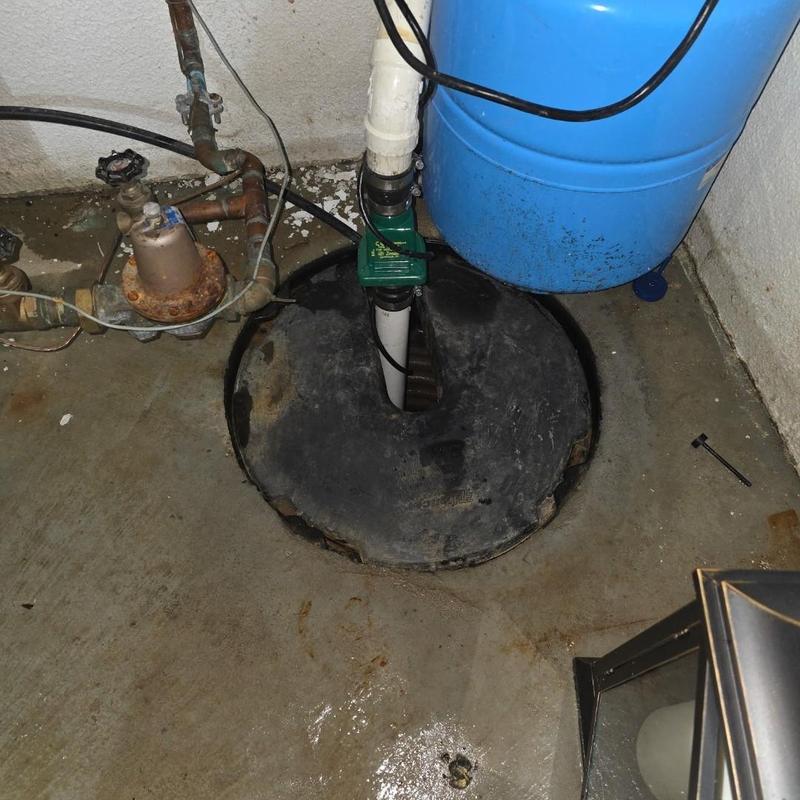 Zoeller 13 HP sump pump installation in basement