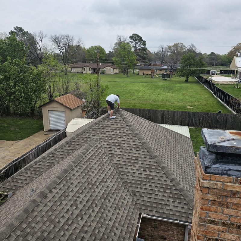 Roof shingles inspection for hail damage in Terrell TX