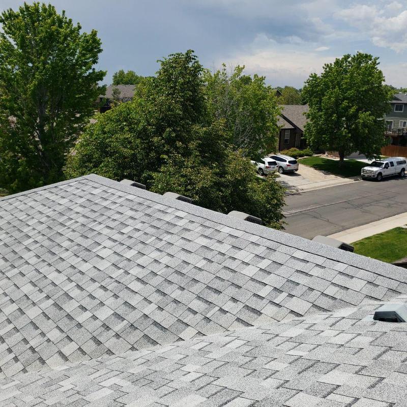 Asphalt shingle roof with resealed pipe jacks Thornton CO