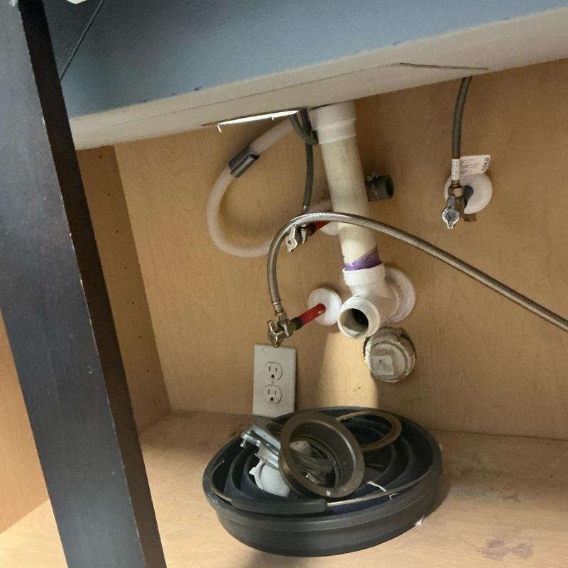 Kitchen sink tubular drain and basket strainer installation