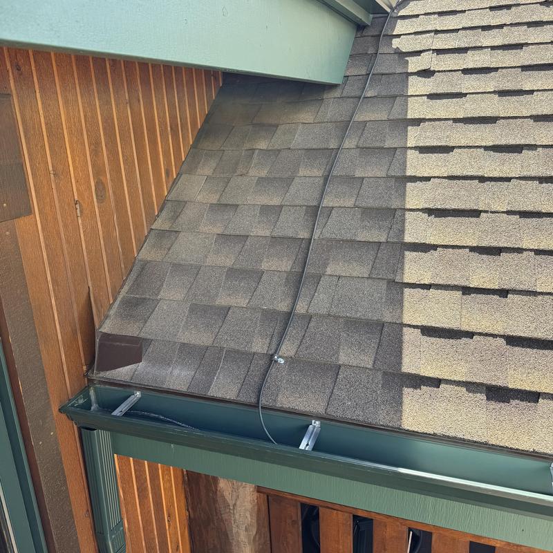 240V heat tape and sealed roof nail heads