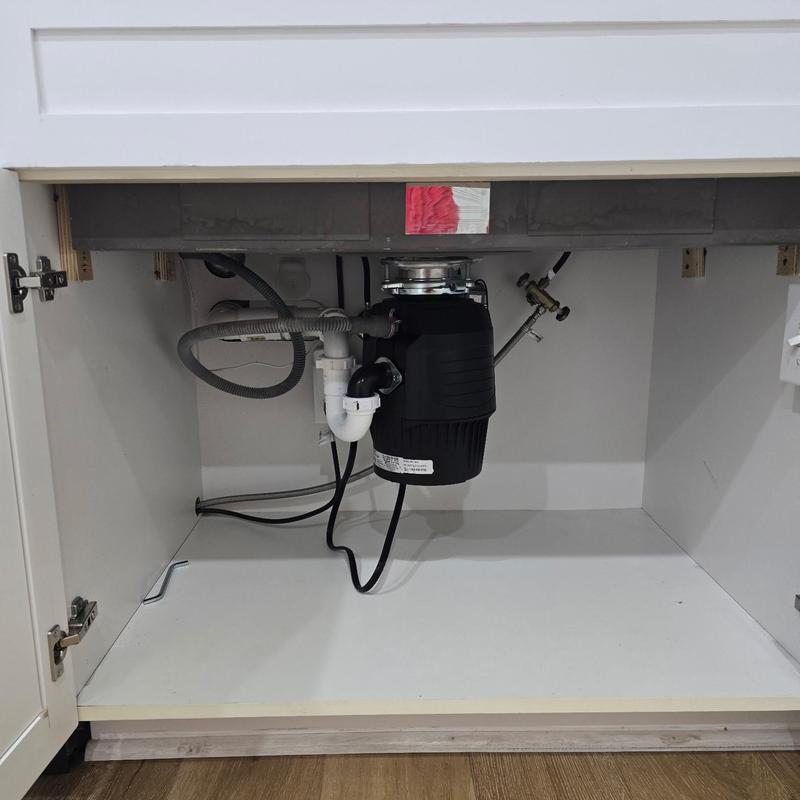 34hp garbage disposal installed under sink