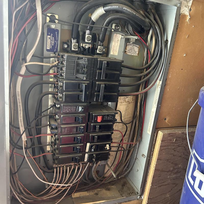 Electrical circuit breaker panel with wiring in Boise ID
