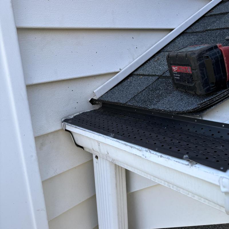 Wall flashing on roof edge near gutter in Bridgeport, CT