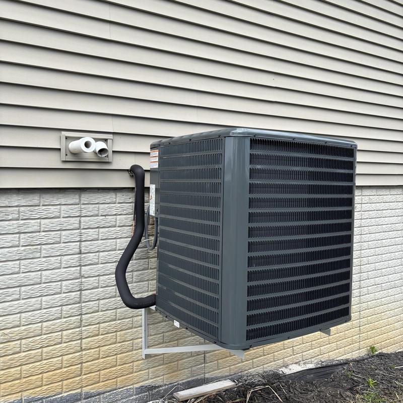 High efficiency air conditioner installed on wall mount