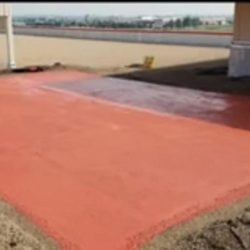 Tar and gravel roof with Gaco S-4200 coating application