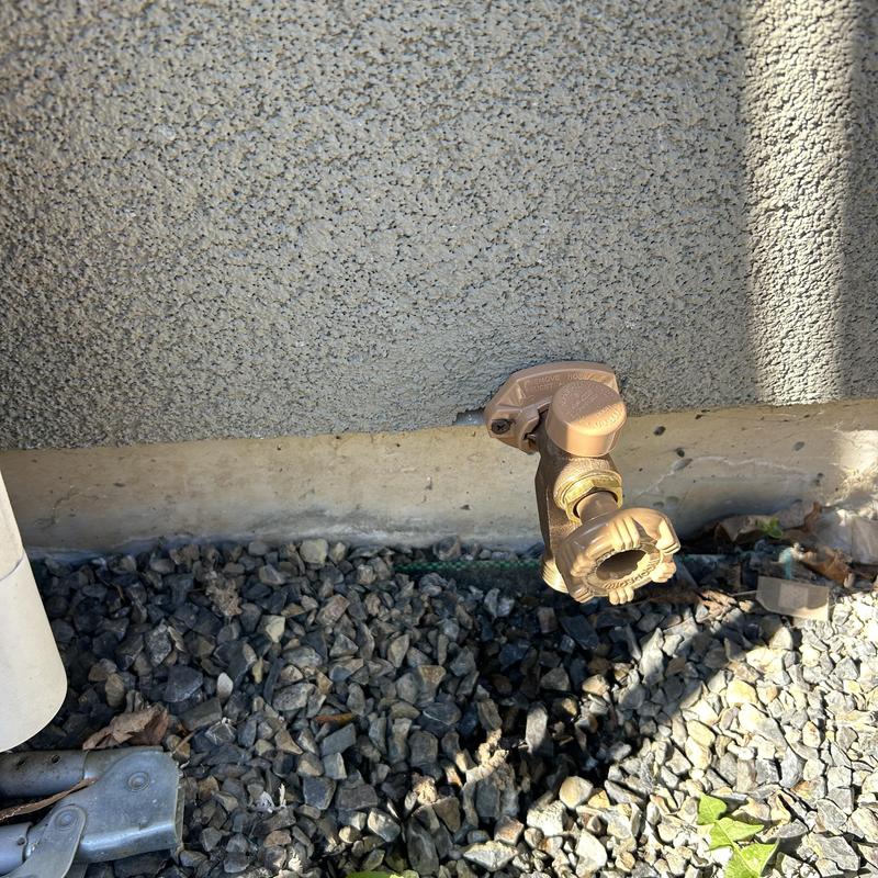 Hose bib replacement and leak test on exterior wall Hose bib replacement and leak test on exterior wall