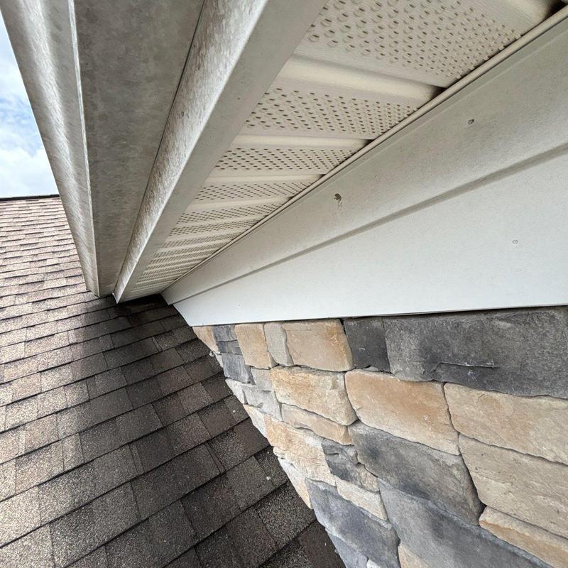 Roof shingles and soffit ventilation system inspection