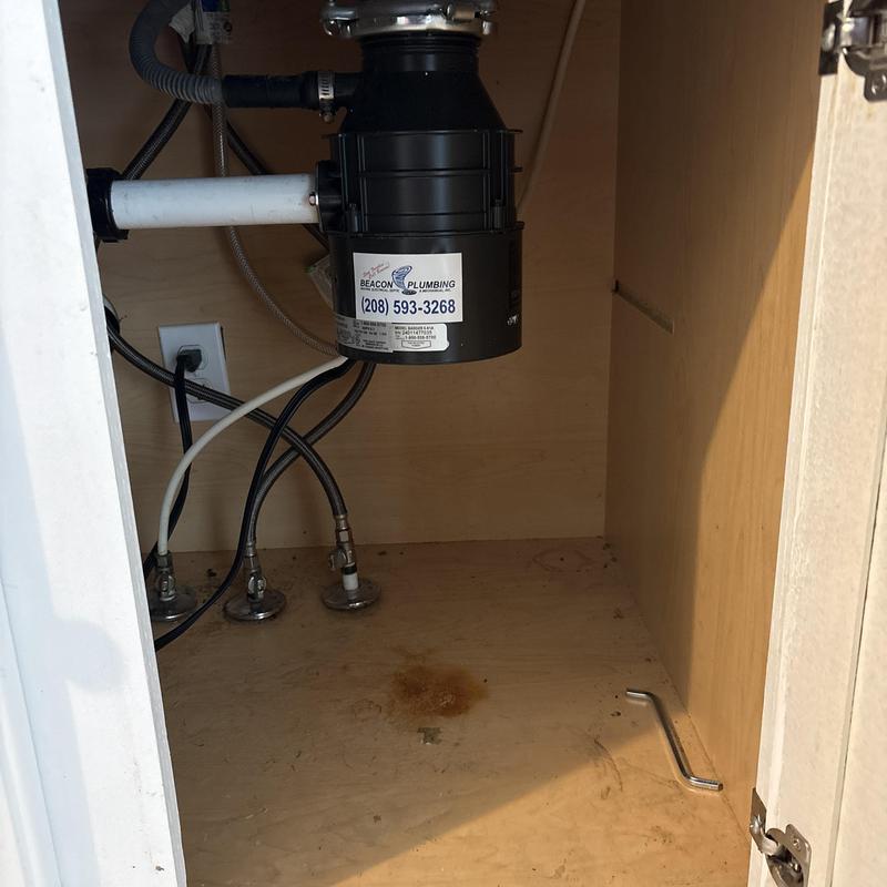 Garbage disposal replacement under kitchen sink