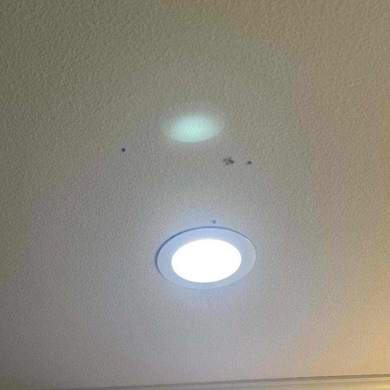 9-inch LED can light installed in ceiling 9-inch LED can light installed in ceiling