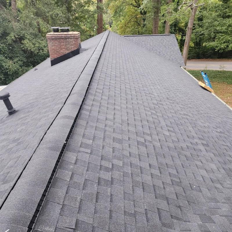 Owens Corning Oakridge Onyx Black roof shingles installation
