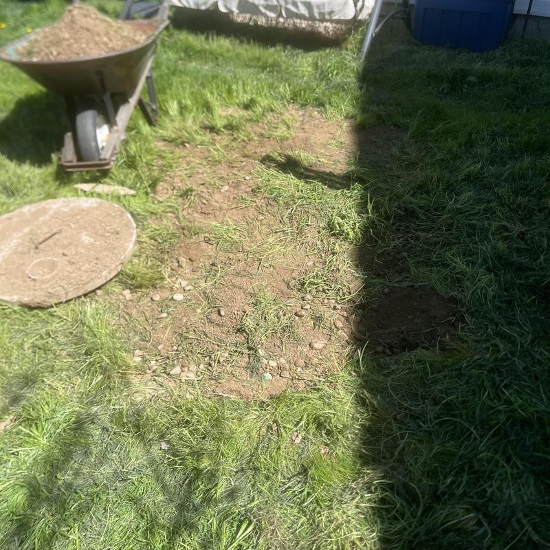 Septic tank excavation with lid and riser installation Septic tank excavation with lid and riser installation