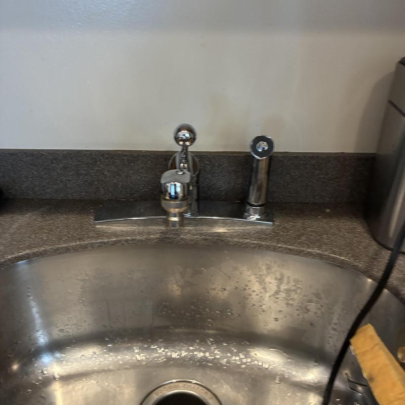 Kitchen faucet installation and sink drain cleaning