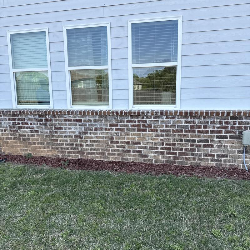 Concrete pad area prepped for covered patio installation