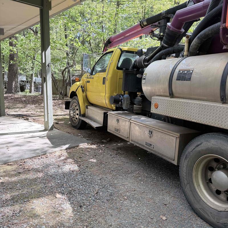 Underground leaking metal pipe excavation with vac truck