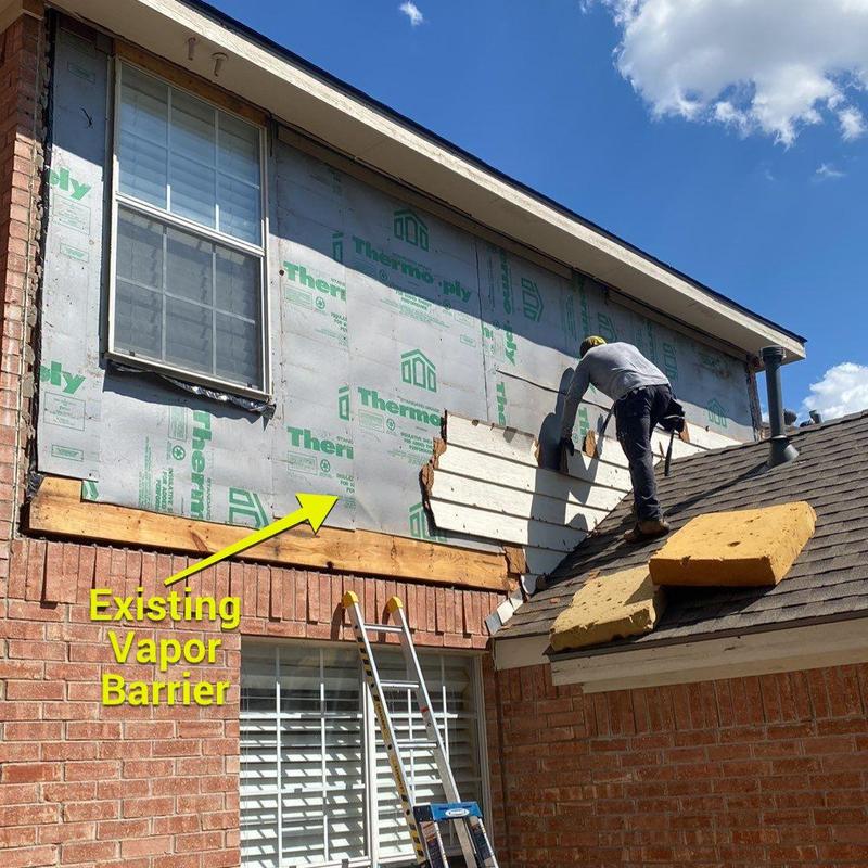 LP SmartSide siding replacement on home exterior