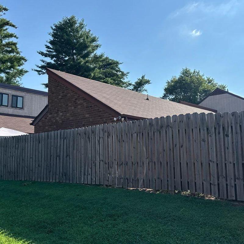 Asphalt shingle roof with hail damage inspection