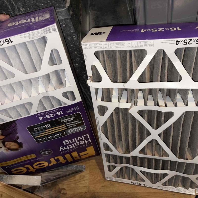 HVAC air filters, new and used comparison HVAC air filters, new and used comparison