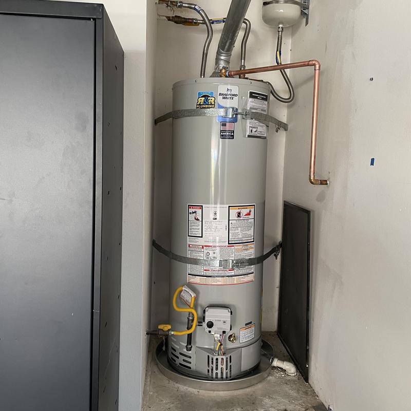 Bradford White 50-gallon gas water heater with tank