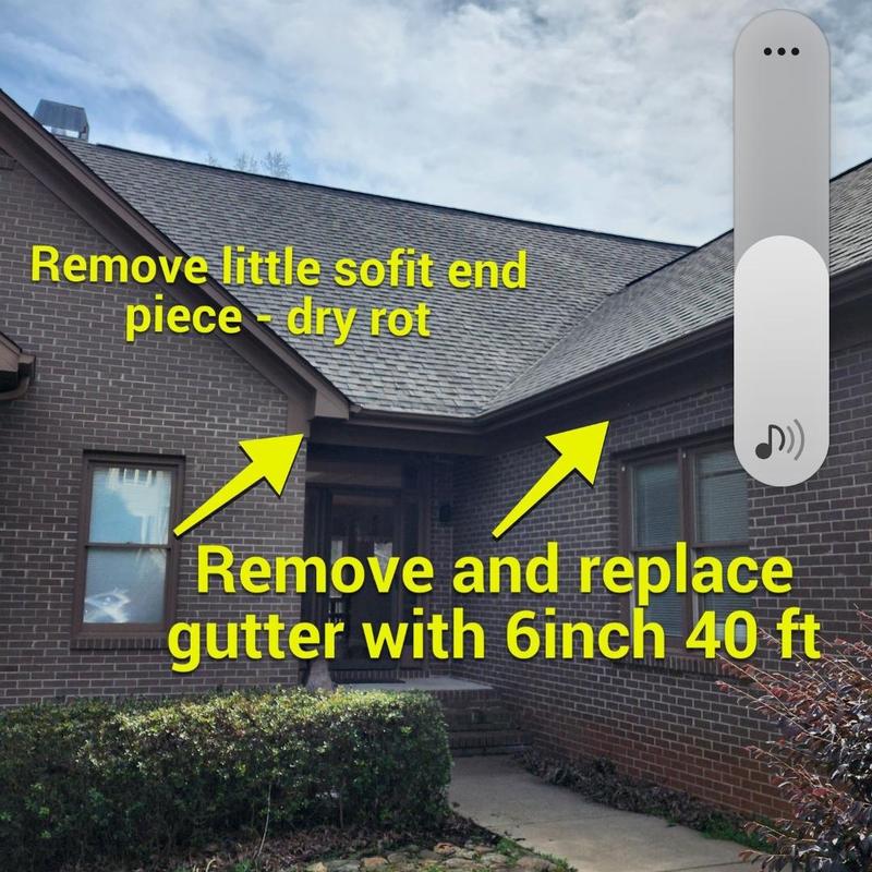 Gutter replacement and soffit end piece removal Gutter replacement and soffit end piece removal