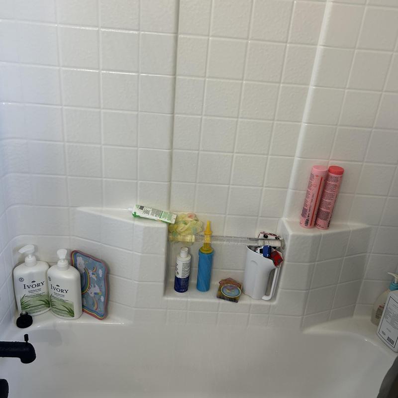 Shower head with restored water pressure and bath items Shower head with restored water pressure and bath items