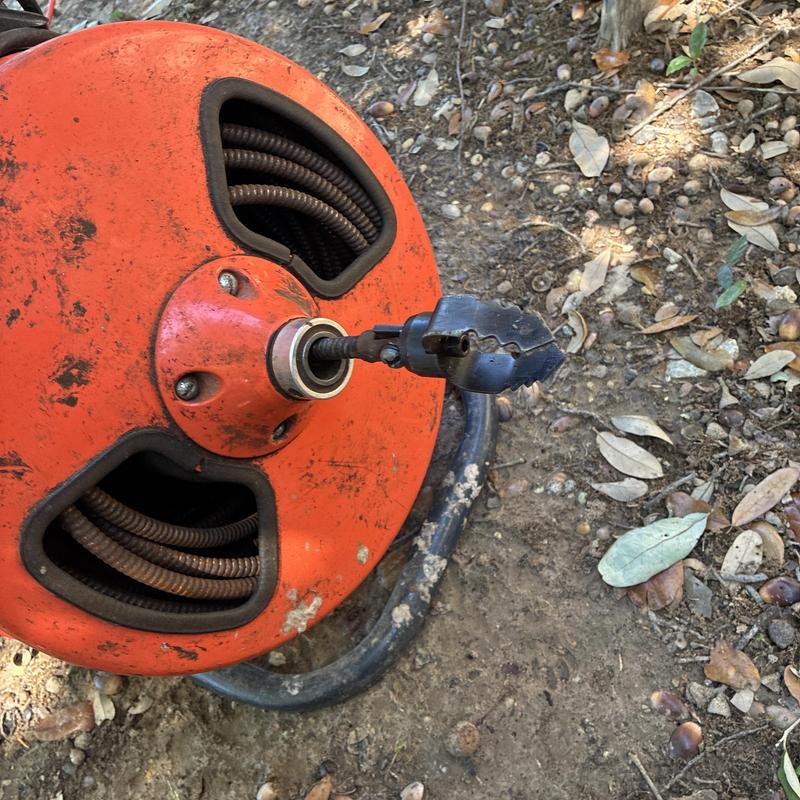 Toilet line sewer machine clearing blockage tool