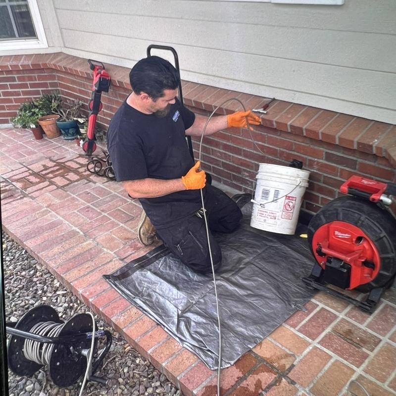 Kitchen drain hydro jetting with inspection camera Kitchen drain hydro jetting with inspection camera