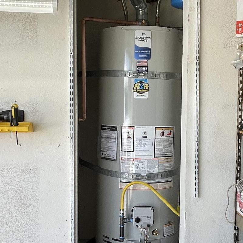 Bradford White 50-gallon water heater installation
