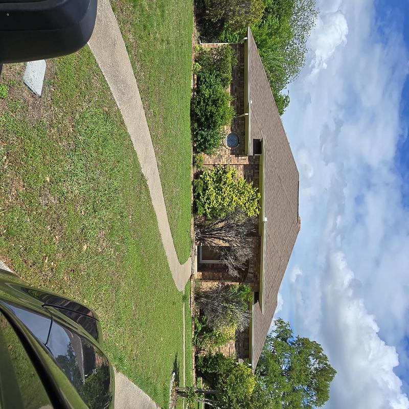 Roof shingles hail damage inspection on residential home