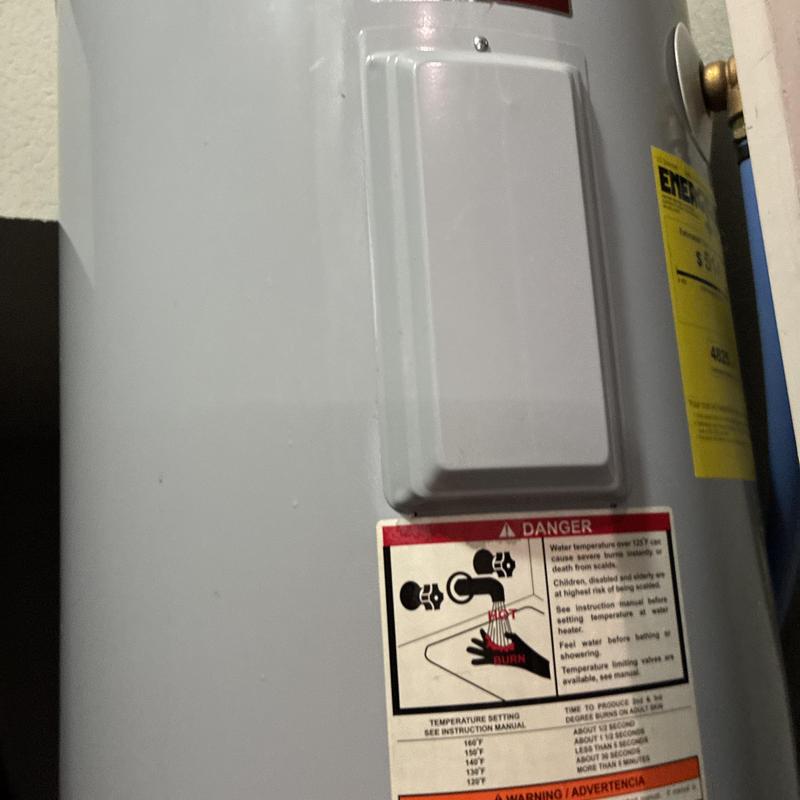 Water heater thermostat and heating element replacement