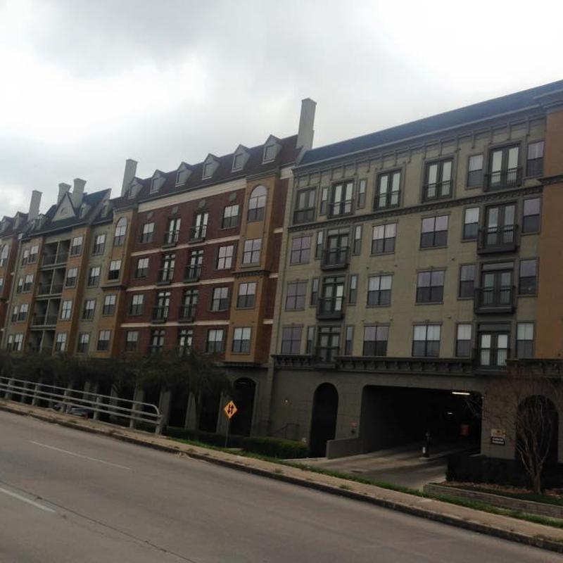 Flashing, soffit, and fascia on apartment roof
