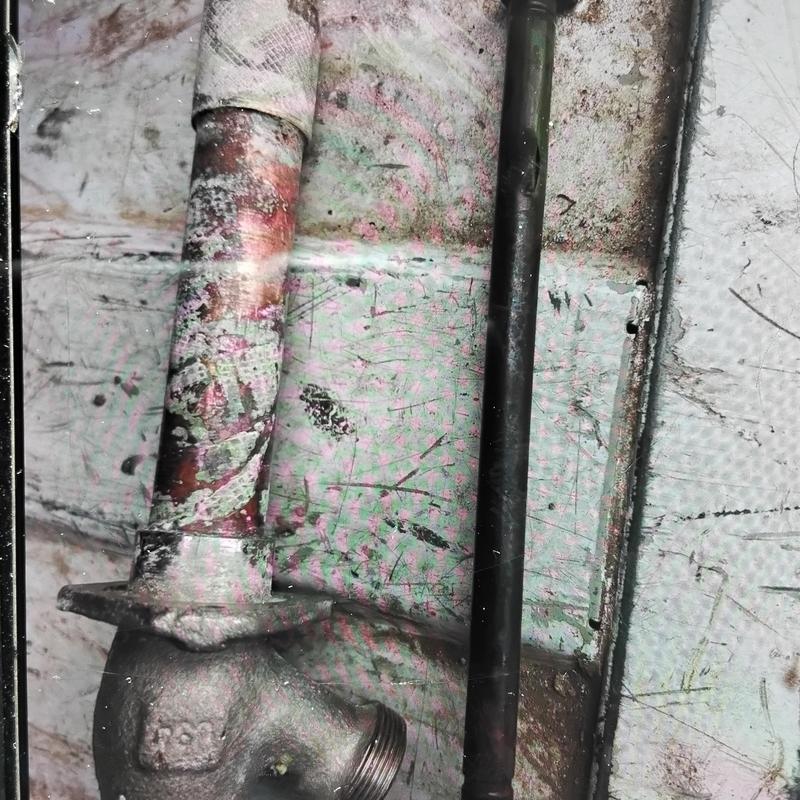 Frost proof hose bib with metal piping and fittings