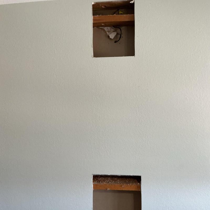 Ceiling wall cutouts for plumbing leak inspection