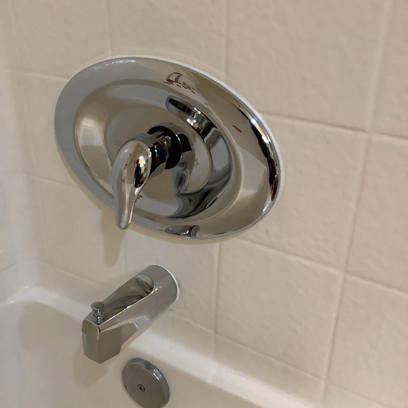 Moen Posi Temp shower valve with tub spout