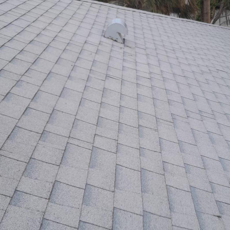 Owens Corning Duration shingle roof with vent pipe