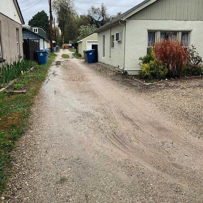 Sewer main replacement estimate in residential alley Sewer main replacement estimate in residential alley