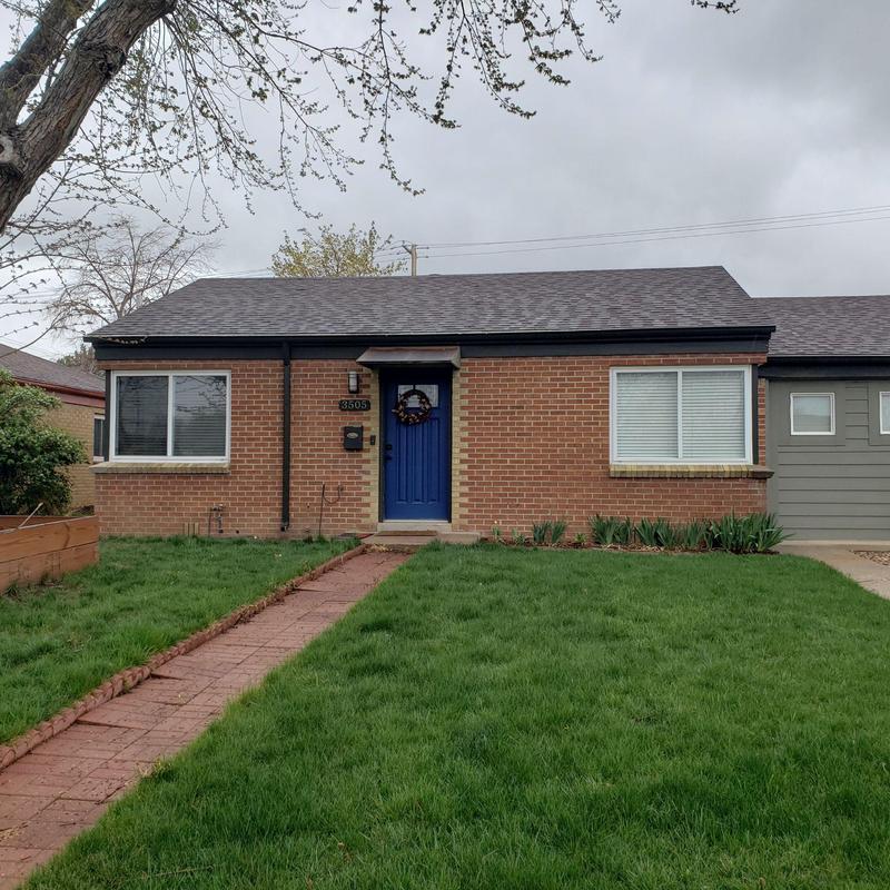 Asphalt shingle roof with hail damage inspection