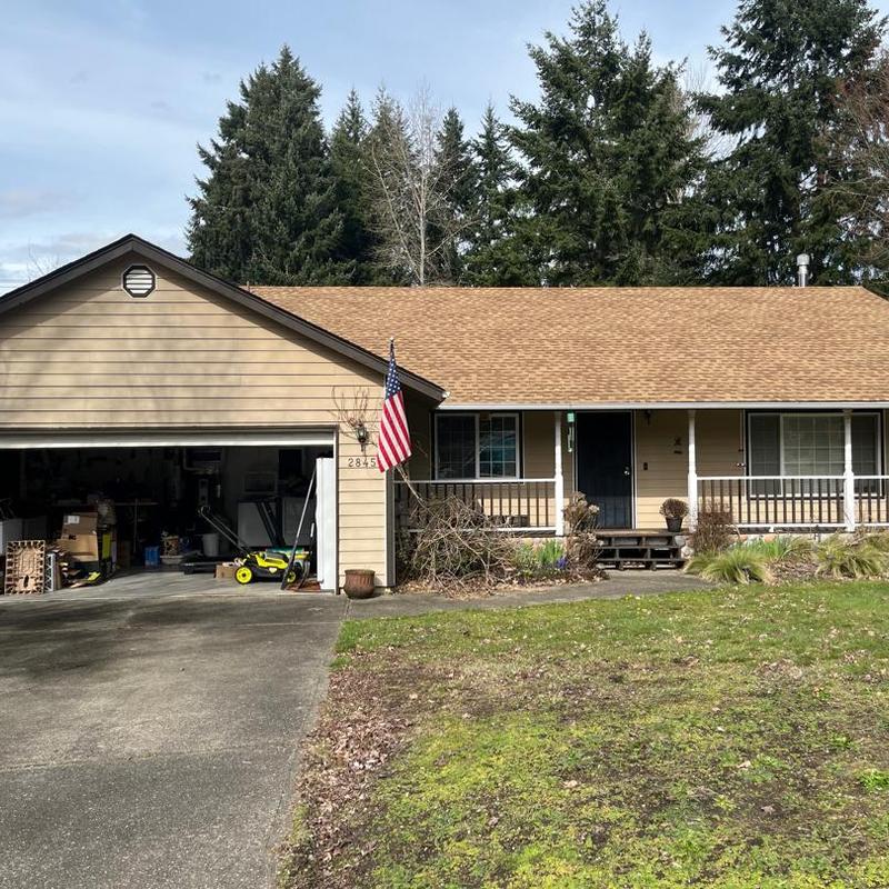 Roof front valleys with visible roof and porch area
