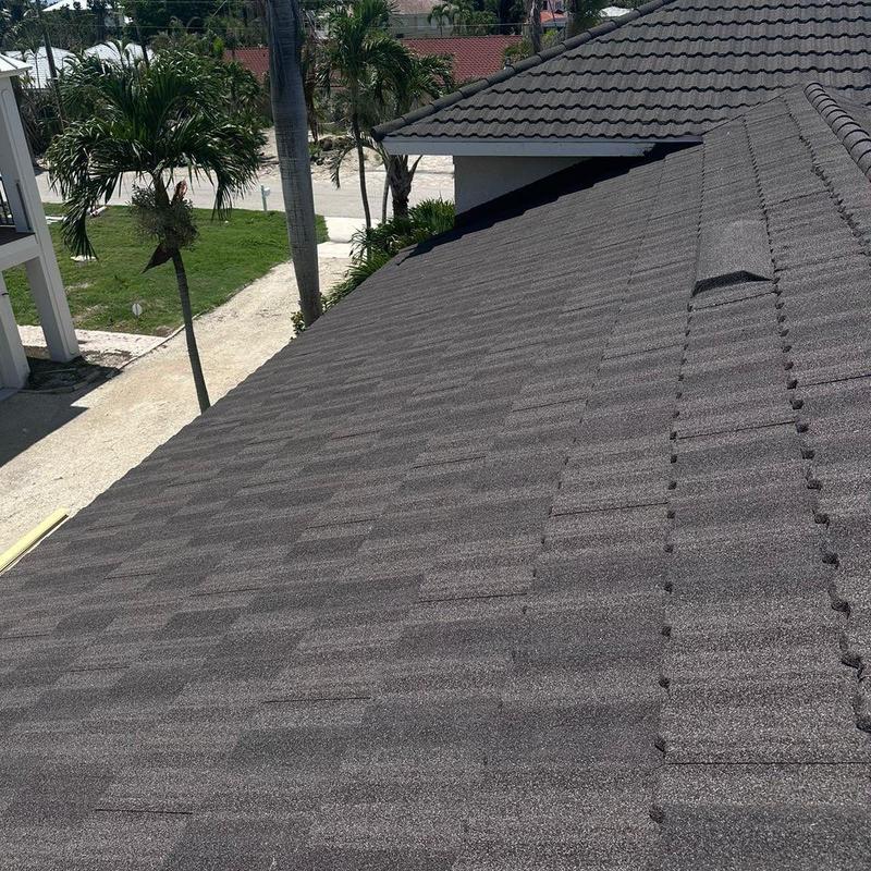 Unified Steel stonecoated steel roof with ridge vent