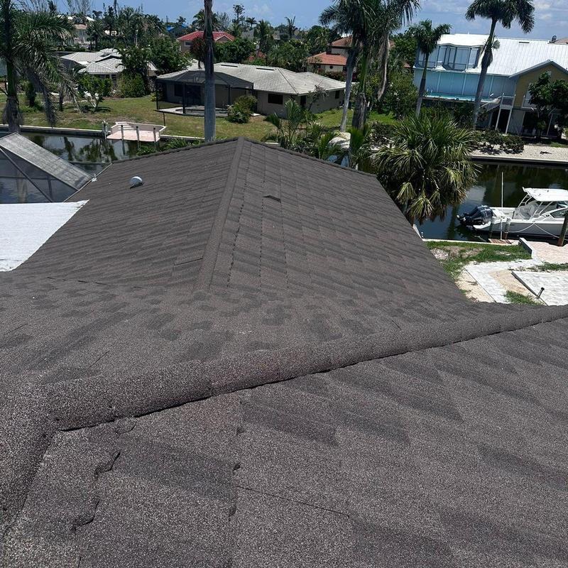 Stone coated steel roof panels on residential home