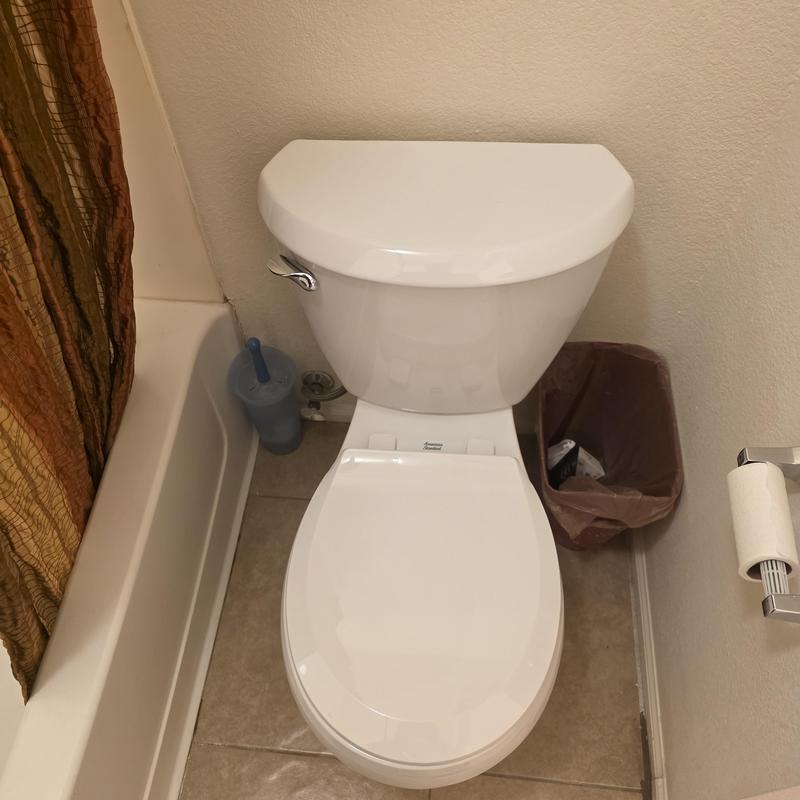 Toilet installation with new customer-provided unit