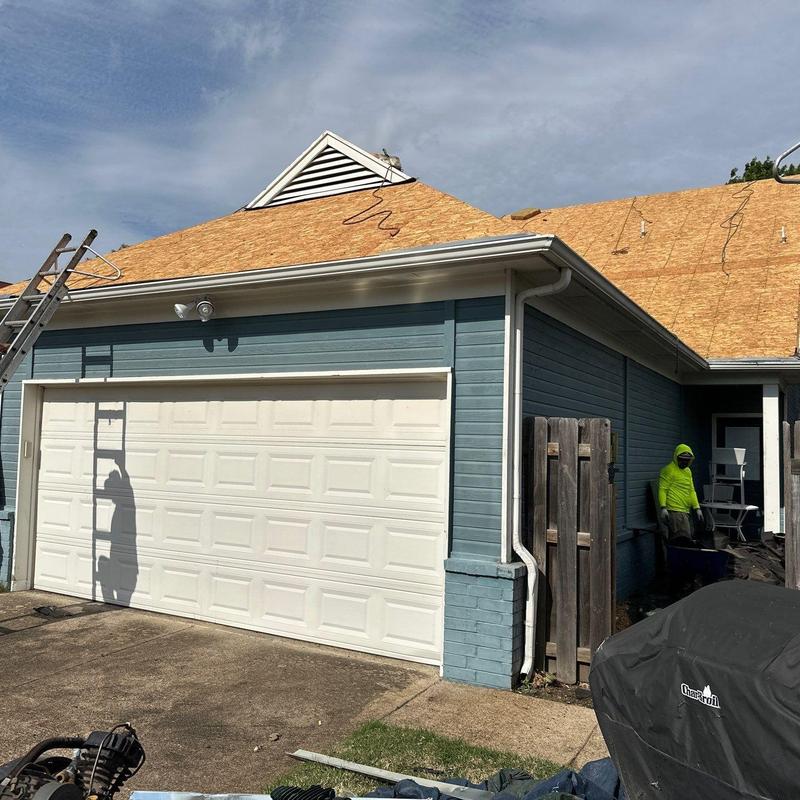 Owens Corning Oakridge roof decking installation outdoors