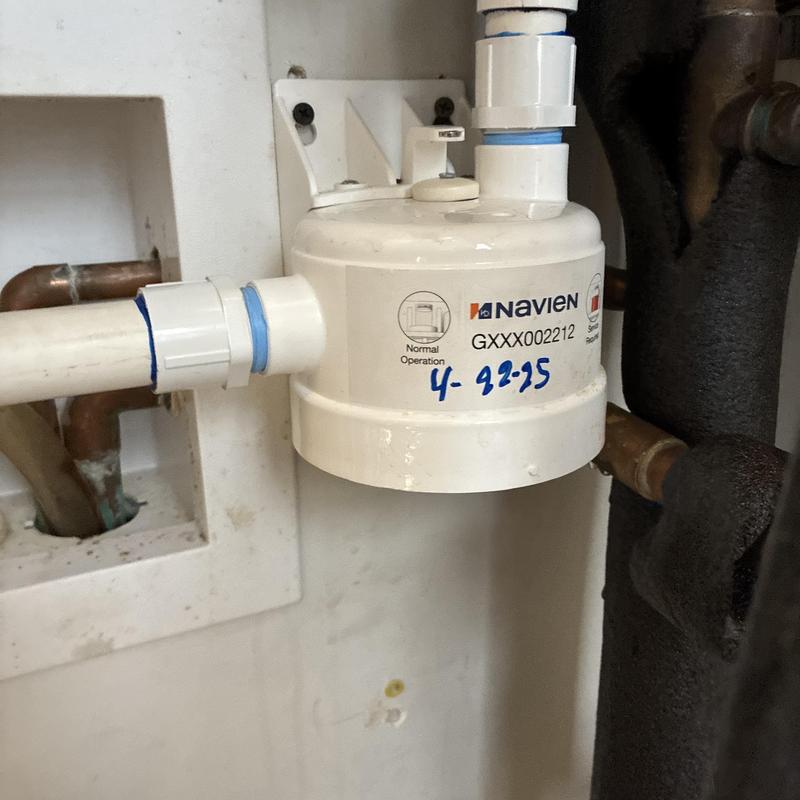 Navien tankless water heater condensation neutralizer replacement