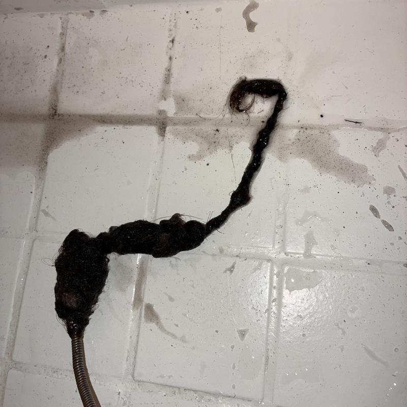 Shower and tub drain clog with hair removal tool