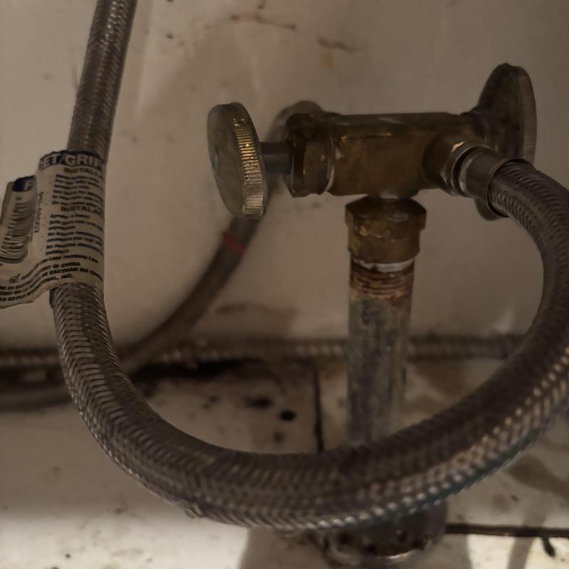 Reverse osmosis system valve and braided supply line