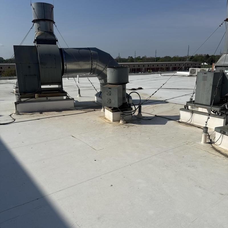 Rooftop HVAC ventilation duct and exhaust systems