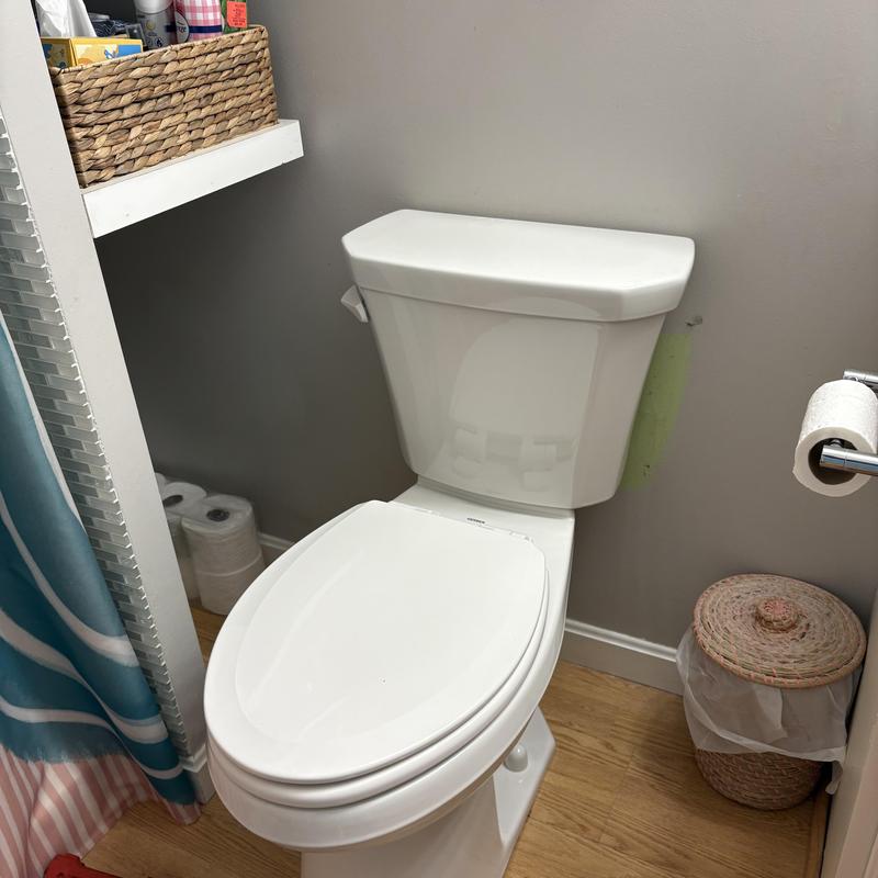 Gerber toilet installed in residential bathroom