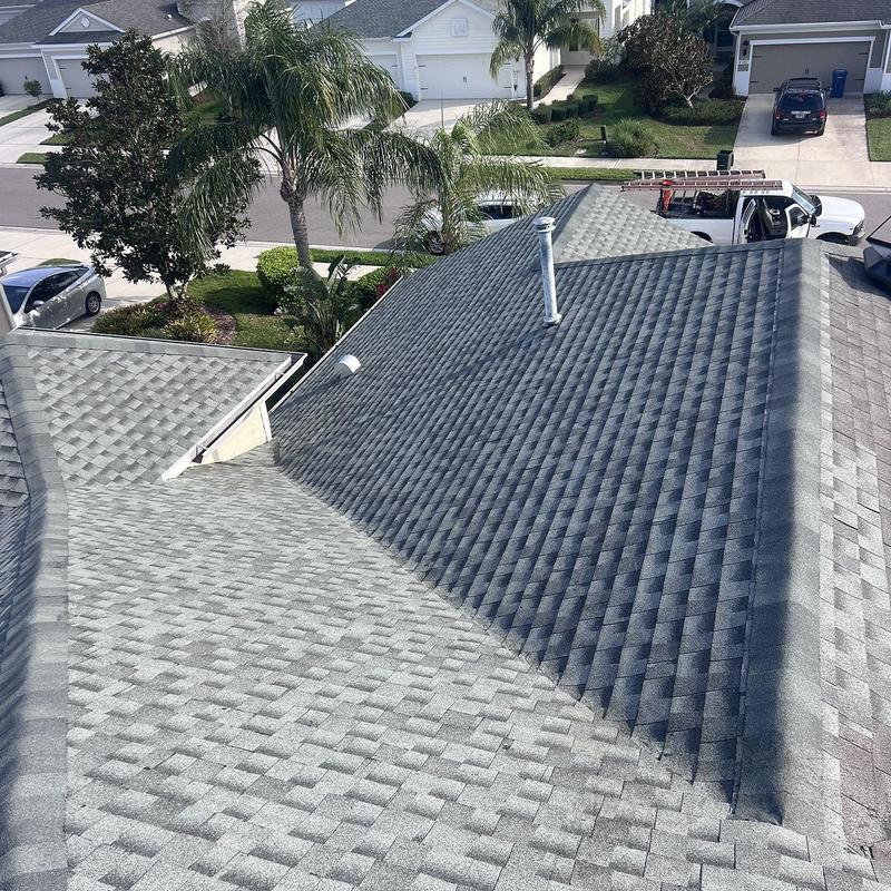 GAF Timberline HDZ roof installation in Slate color