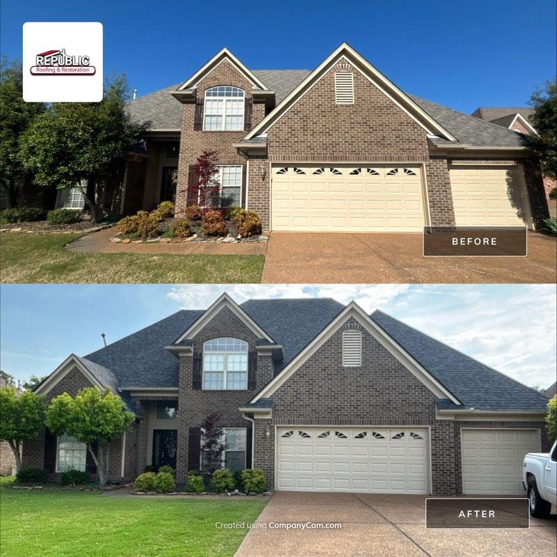 Owens Corning Oakridge asphalt roof transformation