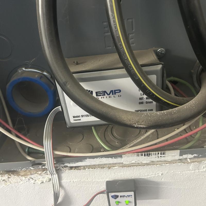 Whole home surge protection device installation inside panel